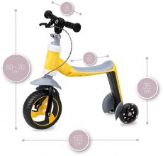 Самокат - біговел 2 в 1 MoMi Elios yellow